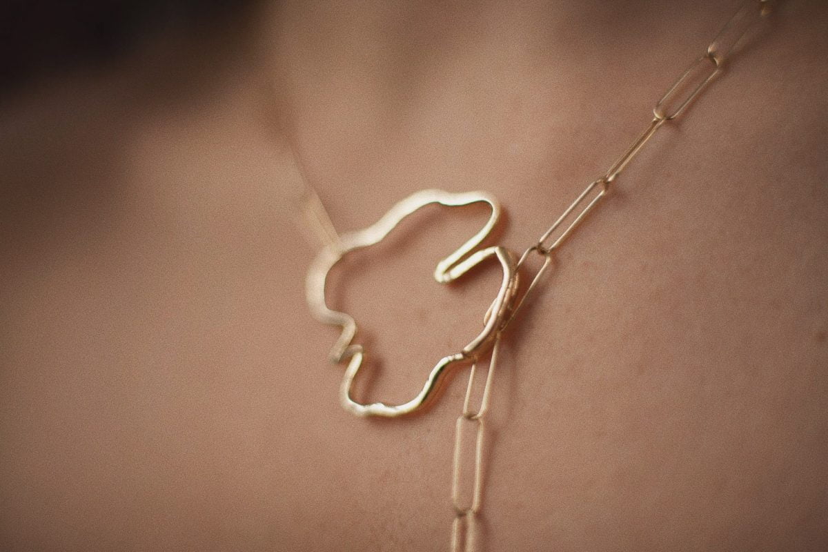 joyas nuez #033 silueta necklace 6